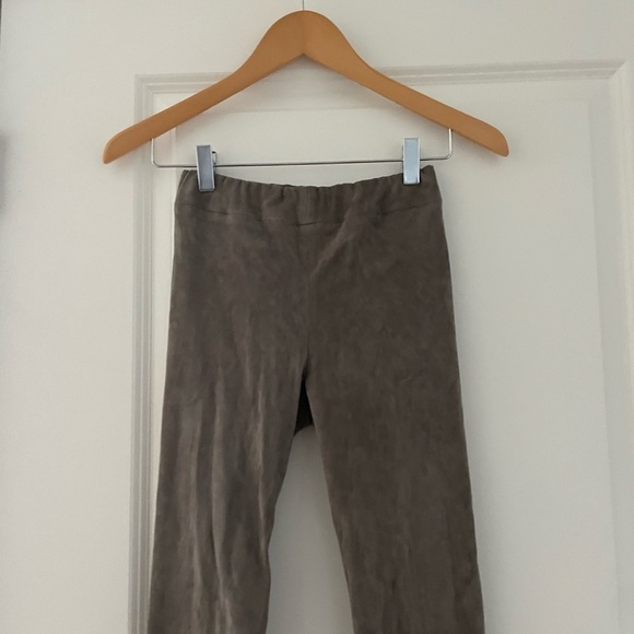 The Row Lambskin Leather Stretch Moto Leggings Gray - Picture 7 of 7
